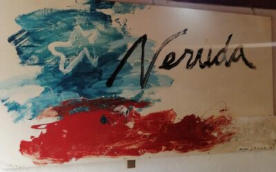 4 sculptures in the Pablo Neruda Museum