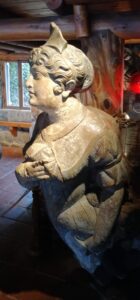 2 sculptures in the Pablo Neruda Museum