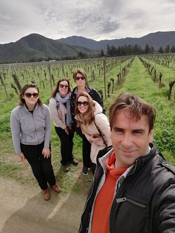 exploring the vineyards